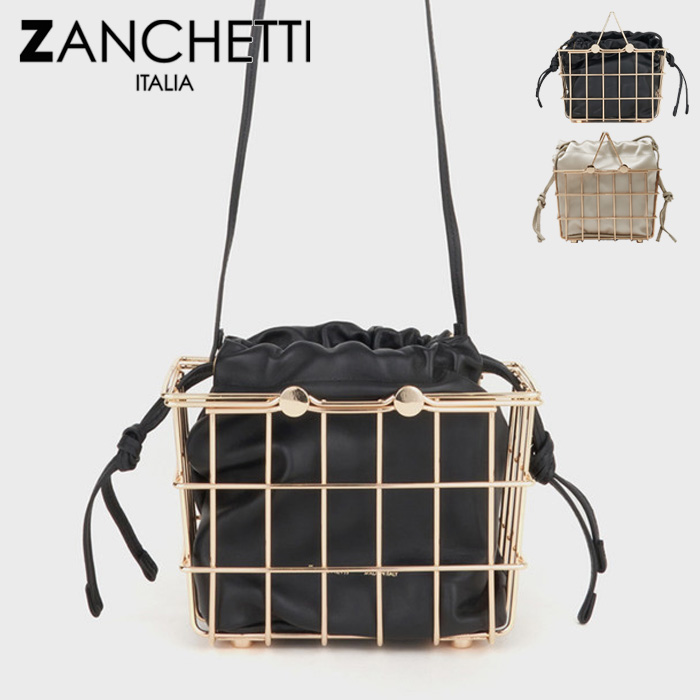 30％OFFセール / ザンケッティ ZANCHETTI ザンチェッティ バッグ レディース ミニバッグ 巾着 2WAY ショルダーバッグ MARKET BAG【返品不可】｜bag-danjo