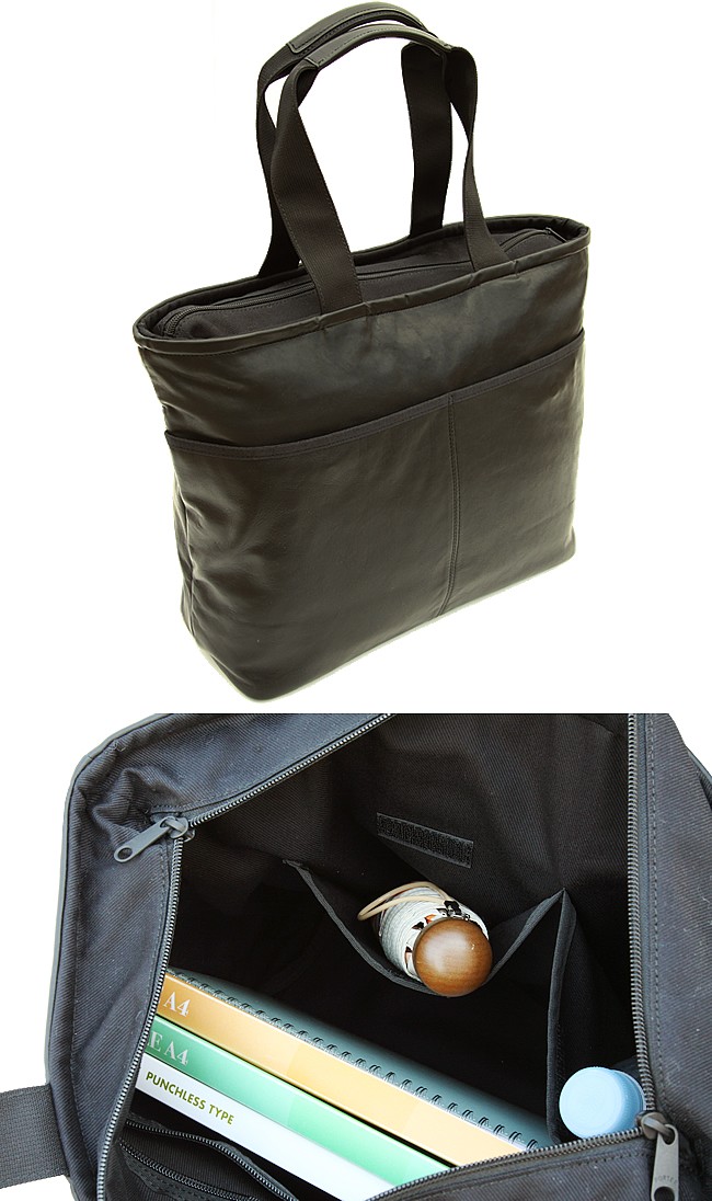 美品✨️ PORTER アルーフ レザー トートバッグ メンズ A4 大容量 黒 PORTER ポーター アルーフ トートバッグ 023-01079 吉田カバン