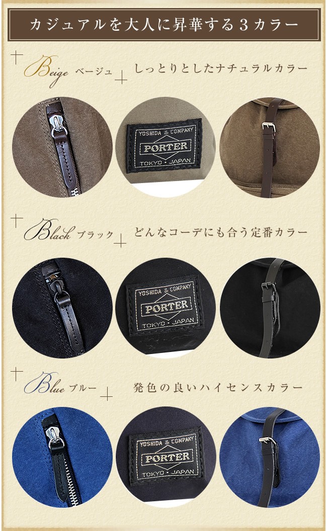 PORTER ポーター ブリッジ リュックサック(S) 193-04064 リュック S
