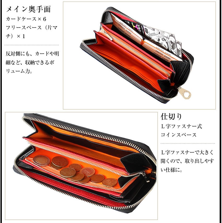 CASTELBAJAC（カステルバジャック） 財布 長財布 ラウンドファスナー