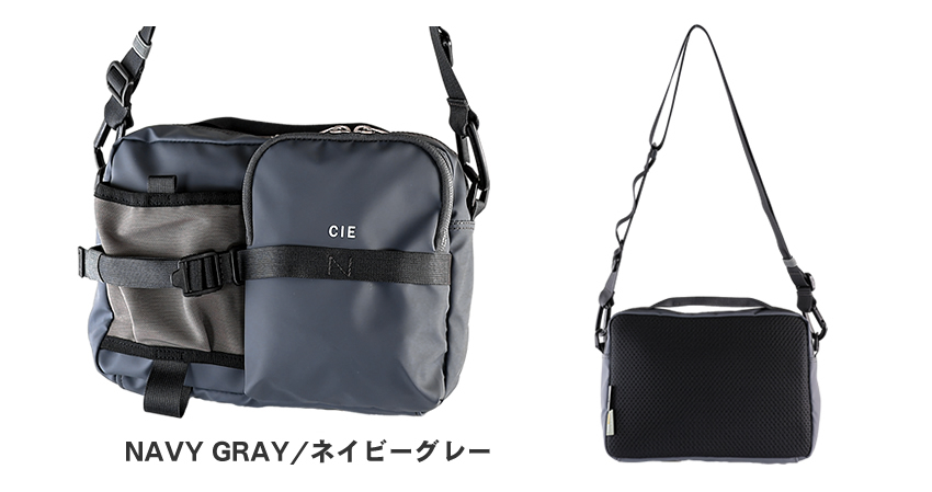 【CIE限定特典付き】 CIE シー バッグ ショルダーバッグ A5 メンズ レディース SHOULDER-03 Mサイズ 防水 耐久 ポリカーボネート加工 GRID3 日本製 032065の画像