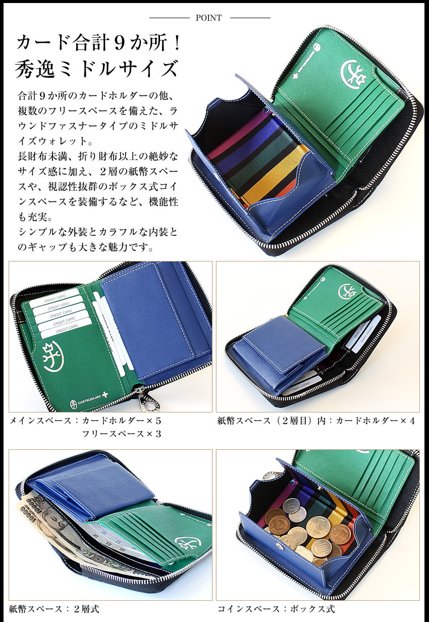 CASTELBAJAC　長財布 メンズ CASTELBAJAC 最大50% 9/5限定 カステルバジャック 財布 長財布