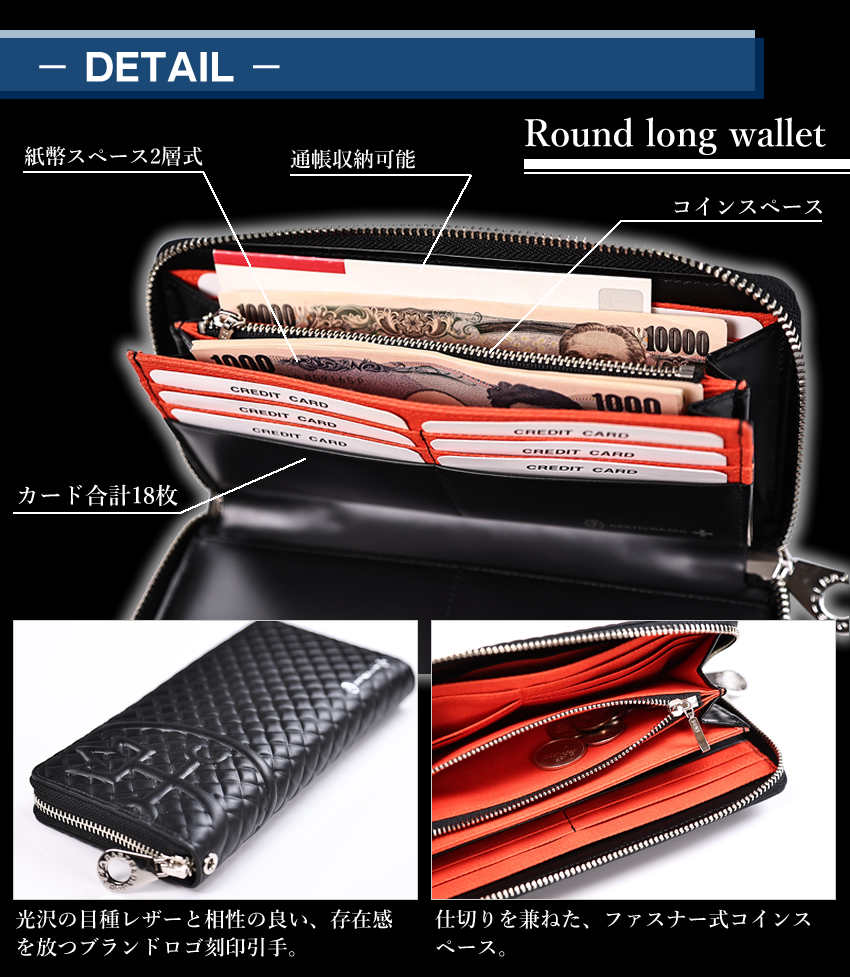 CASTELBAJAC 生産終了モデル カステルバジャック 長財布 メンズ