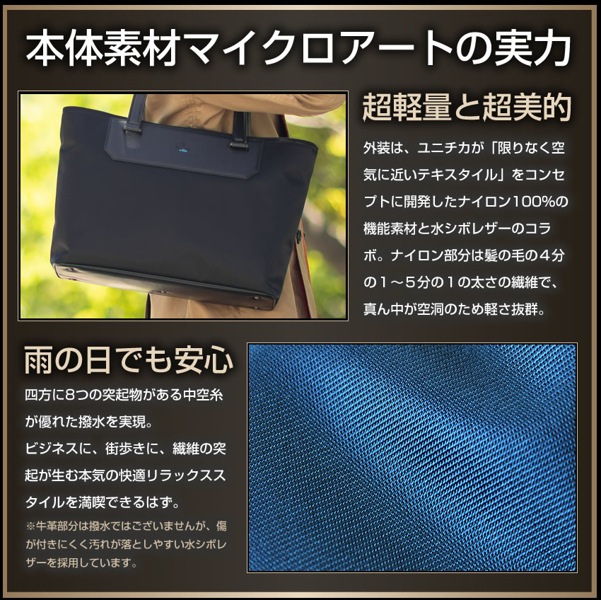 ランバンオンブルー バッグ トートバッグ ビジネストート B4 付属牛革 超撥水 軽量 LANVIN en Bleu リッパー RIPPER 517712