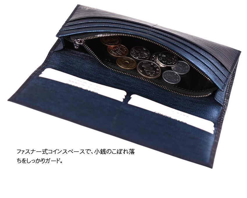 ランバンオンブルー 財布 長財布 メンズ かぶせ 牛革 LANVIN en Bleu アドニス 520656