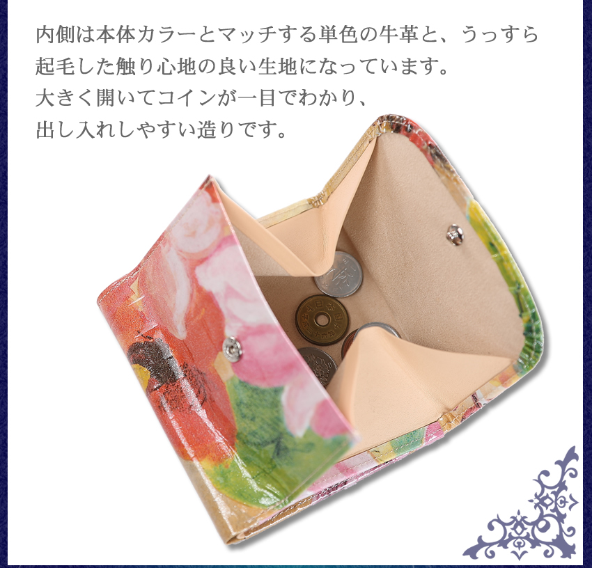 VIADOAN（ヴィアドアン） レディース 折財布 二つ折り財布 牛革