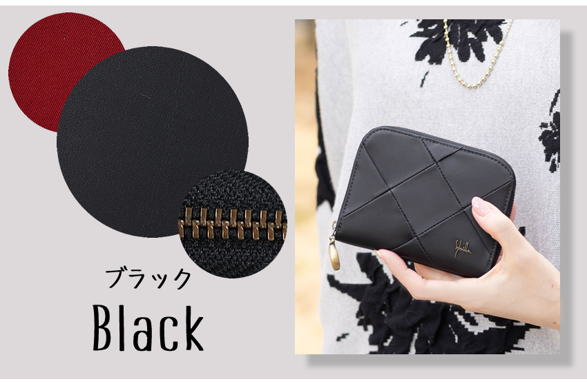 Sybilla（シビラ） 財布 二つ折り財布 折財布 BOX型小銭入れ ラウンド