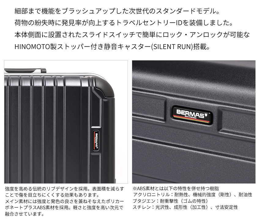 BERMAS バーマス スーツケース キャリー ケース キャリーバッグ BERMAS バーマス スーツケース キャリー ケース キャリーバッグ