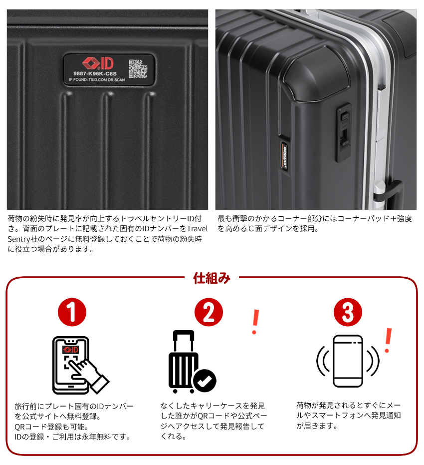 BERMAS（バーマス） スーツケース 新商品 キャリー ケース 92L 旅行