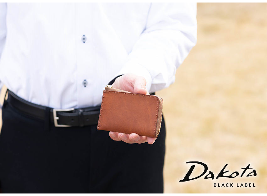 Dakota BLACK LABEL ダコタ メンズ 財布 コンパクト 折財布 L字