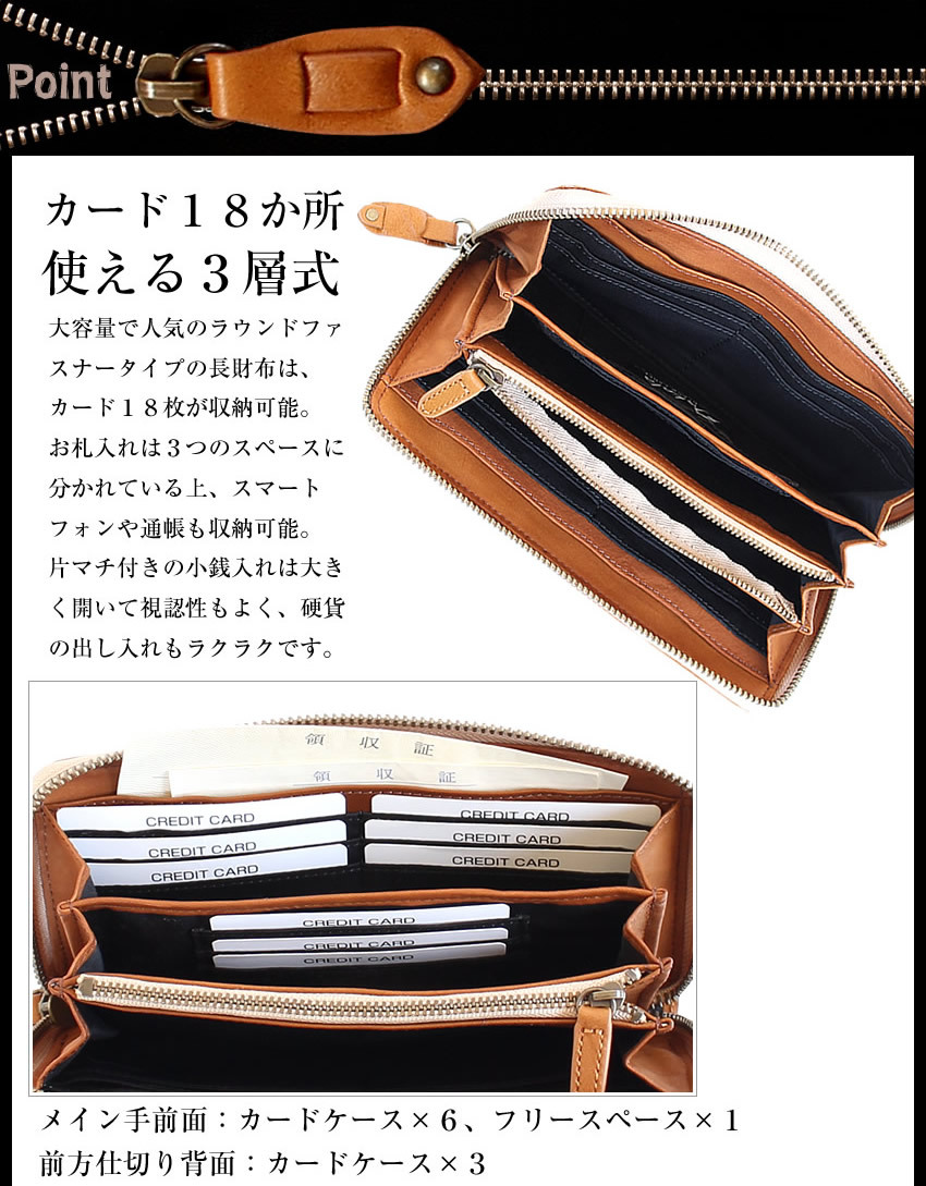 Dakota（ダコタ） メンズ レディース 財布 長財布 ラウンドファスナー