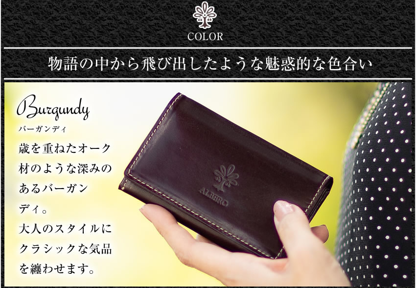 アルベロ 名刺入れ レディース ヌメ革 日本製 オールドマドラス ALBERO 6502