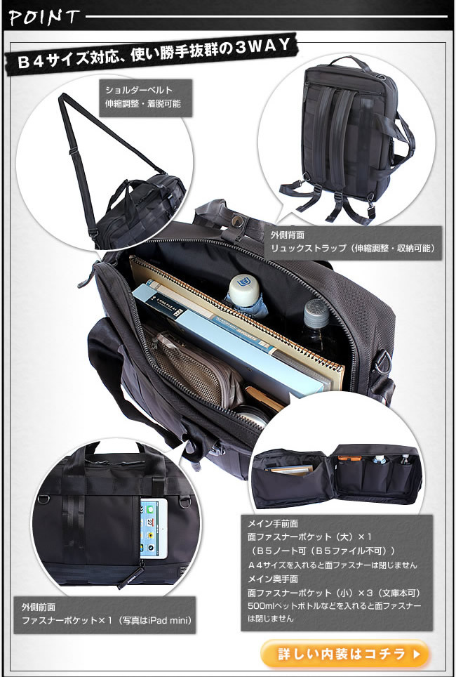 PORTER ポーター ヒート 3WAYブリーフケース 703-06980 ビジネスバッグ