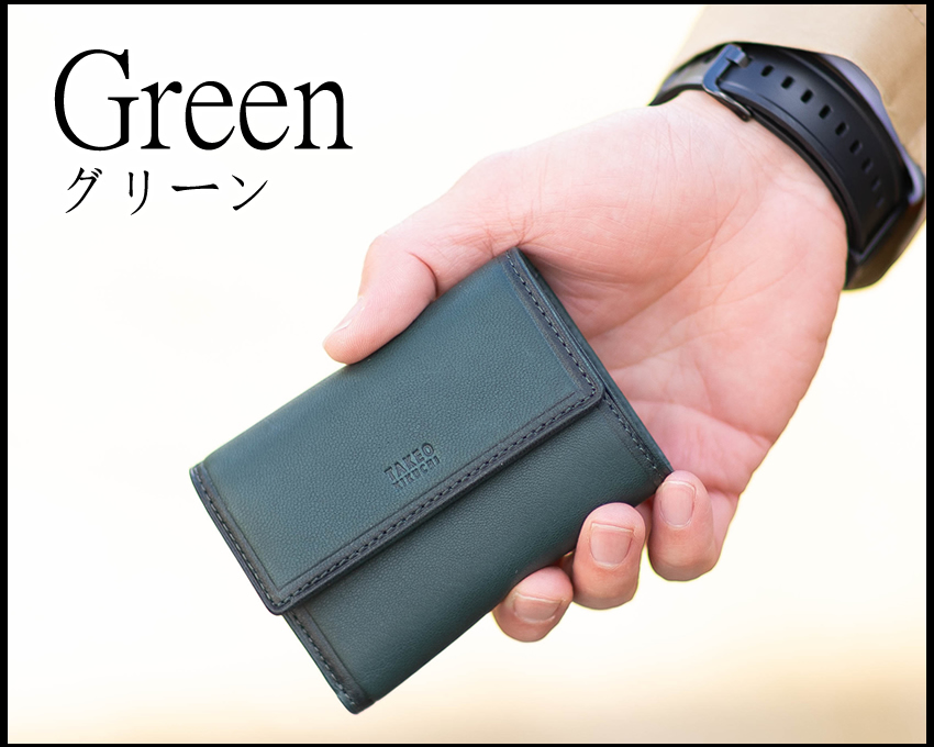 TAKEO KIKUCHI（タケオキクチ） 財布 三つ折り財布 メンズ 折財布 羊革