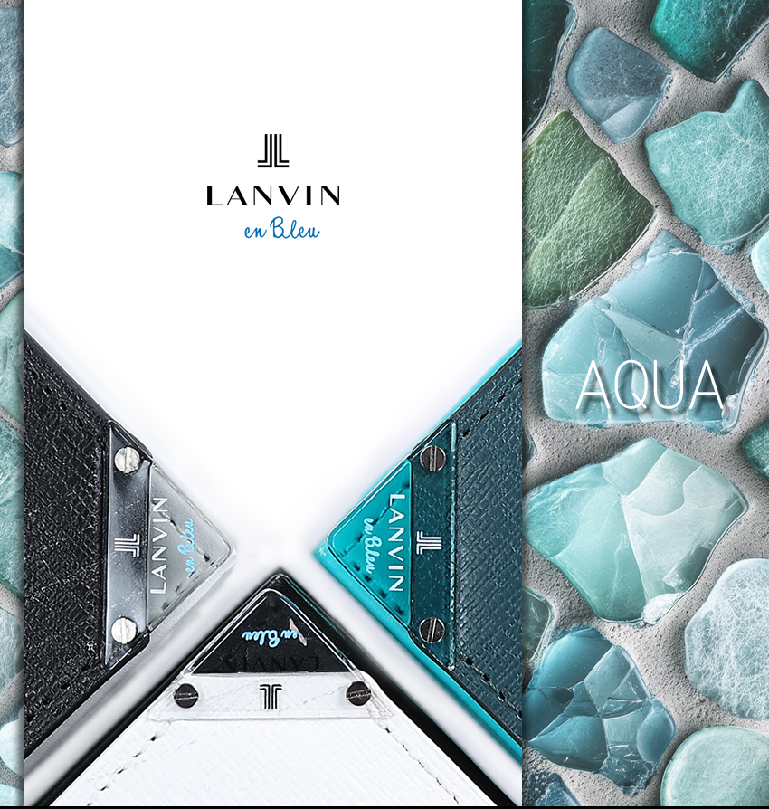 LANVIN en Bleu ランバンオンブルー 財布 二つ折り財布 メンズ 折財布