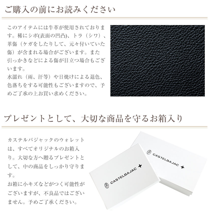 カステルバジャック 財布 長財布 メンズ ラウンドファスナー カステル バジャック コメット 小物 Comet CASTELBAJAC 牛革 046602