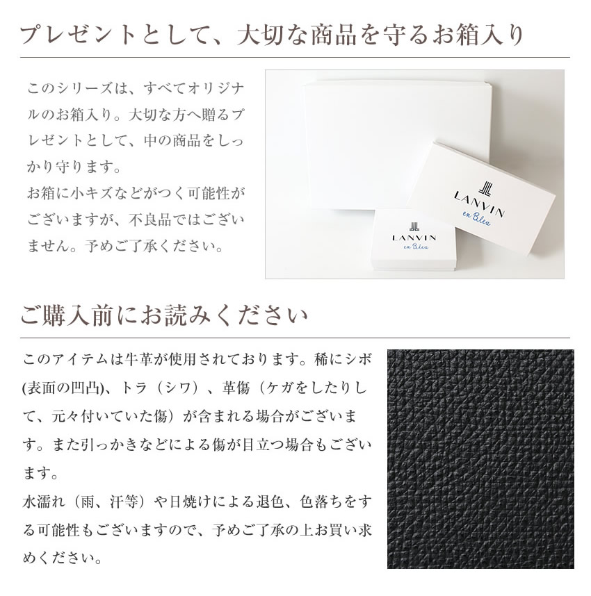 ランバンオンブルー IDカードホルダー メンズ IDカードケース  IDストラップ 定期入れ パスケース 小物 牛革 LANVIN en Bleu デクスター 524603