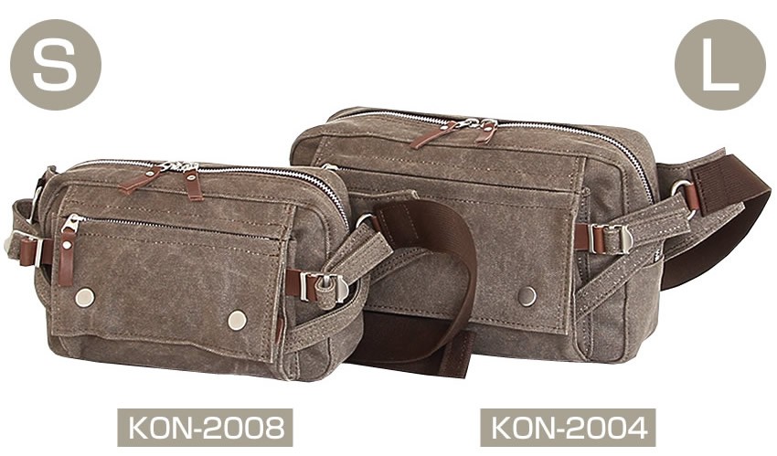 BAGGY PORT バギーポート ウエストバッグ 大 備長炭 8号帆布