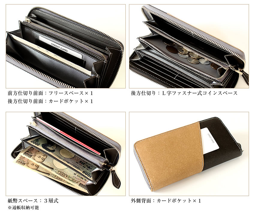 BAGGY PORT（バギーポート） 財布 長財布 メンズ ラウンドファスナー