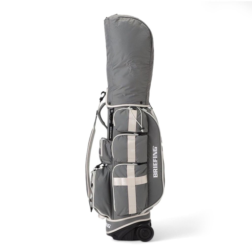 BRIEFING ゴルフキャディバッグ グレー　BRG251D02 キャスター付 BRIEFING GOLF（ブリーフィングゴルフ） ブリーフィング ゴルフ