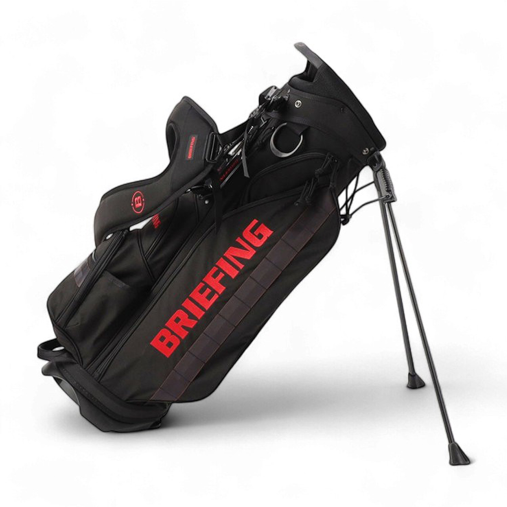 BRIEFING キャディバッグ ブラック カーキ BRIEFING GOLF キャディバッグ（色：カーキ系）｜ゴルフ用バッグ