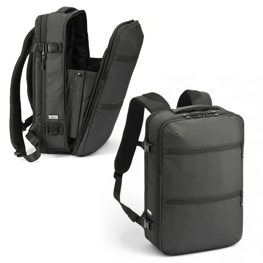 ace. GENE LABEL エースジーン スペースオプト 真空圧縮リュック