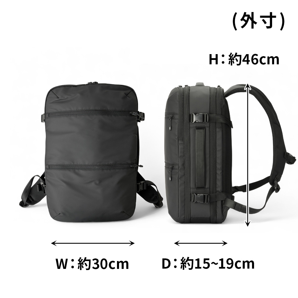 ace. GENE LABEL エースジーン スペースオプト 真空圧縮リュック