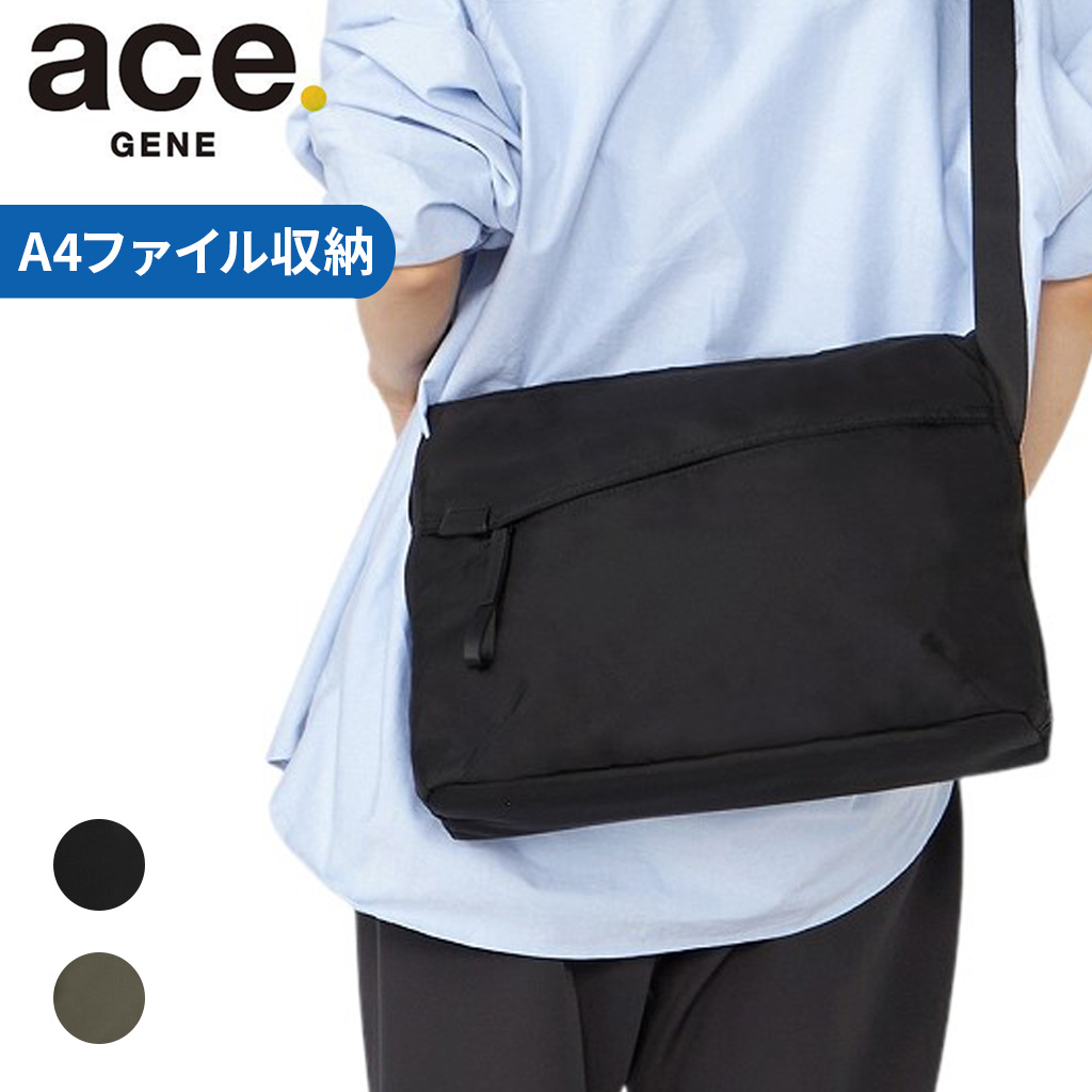 ace. GENE LABEL エースジーン サニ ショルダーバッグ 横型 メンズ ace
