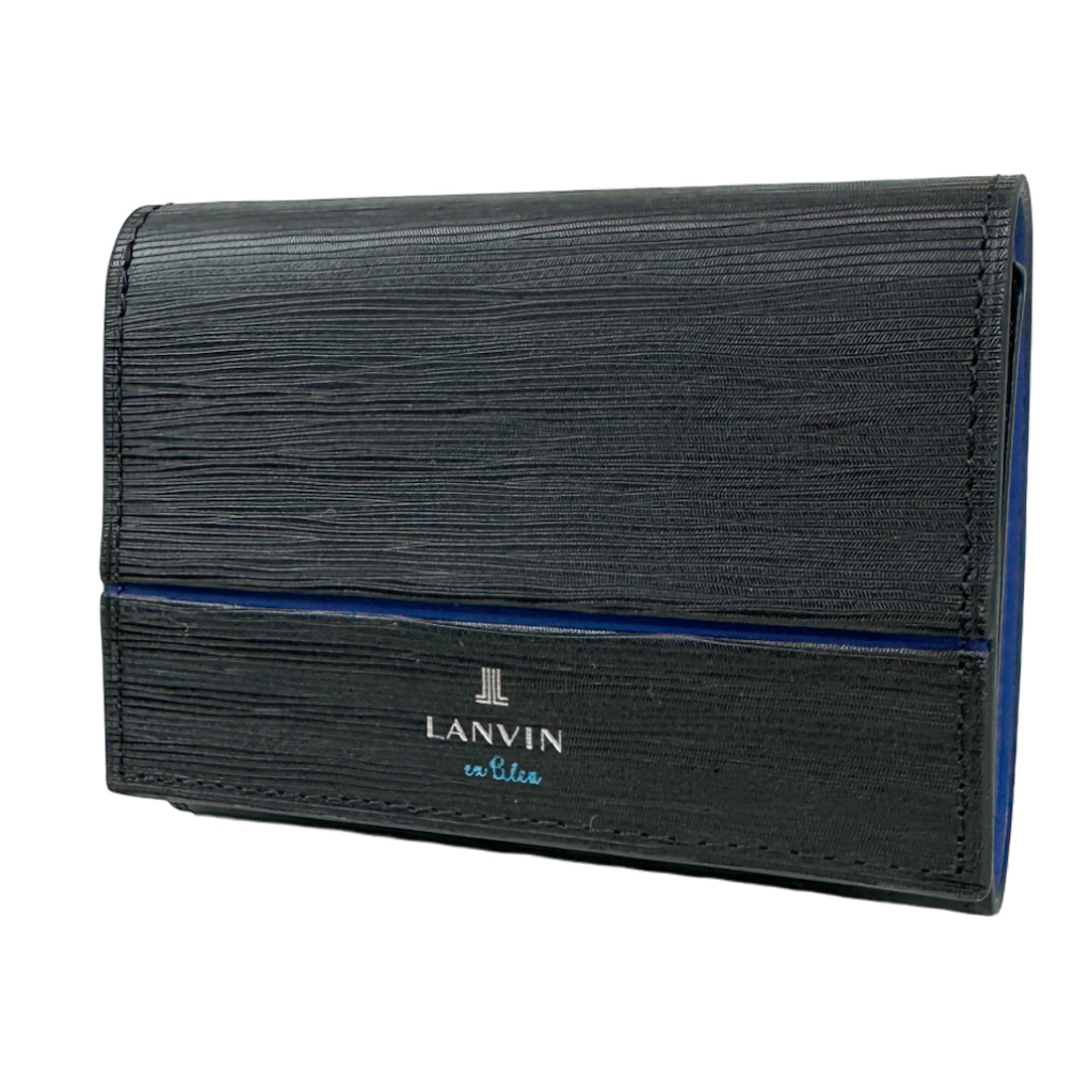 LANVIN en Bleu ランバンオンブルー ロージュ 三つ折り財布 メンズ 春