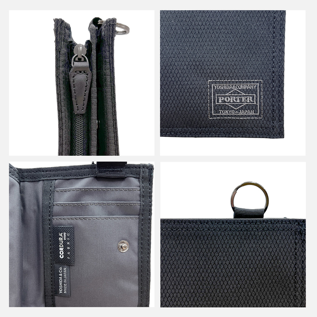 PORTER ポーター ディル 二つ折り財布 653-09756 10 ブラック 吉田