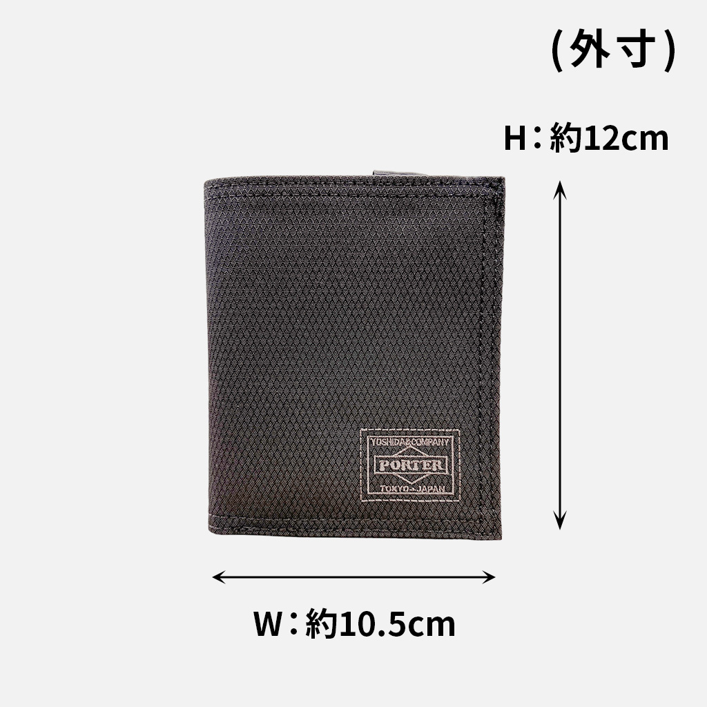 PORTER ポーター ディル 二つ折り財布 653-09756 10 ブラック 吉田