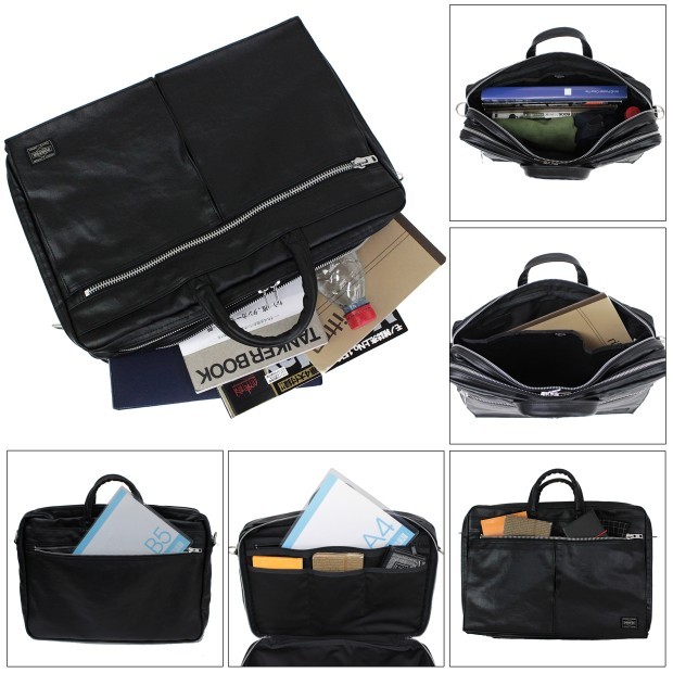 超美品　PORTER　ポーター　フリースタイル　ハンドバッグ　ブリーフケース　黒 PORTER ポーター ソート ブリーフケース(S) 116-03274 吉田カバン