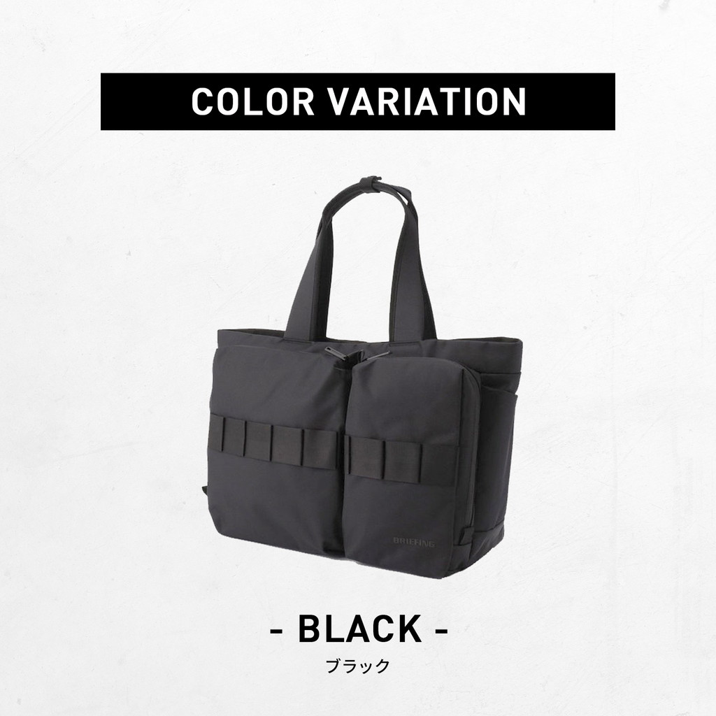 ほぼ新品❤︎BRIEFING オールブラックトート SW WIDE TOTE - トートバッグ