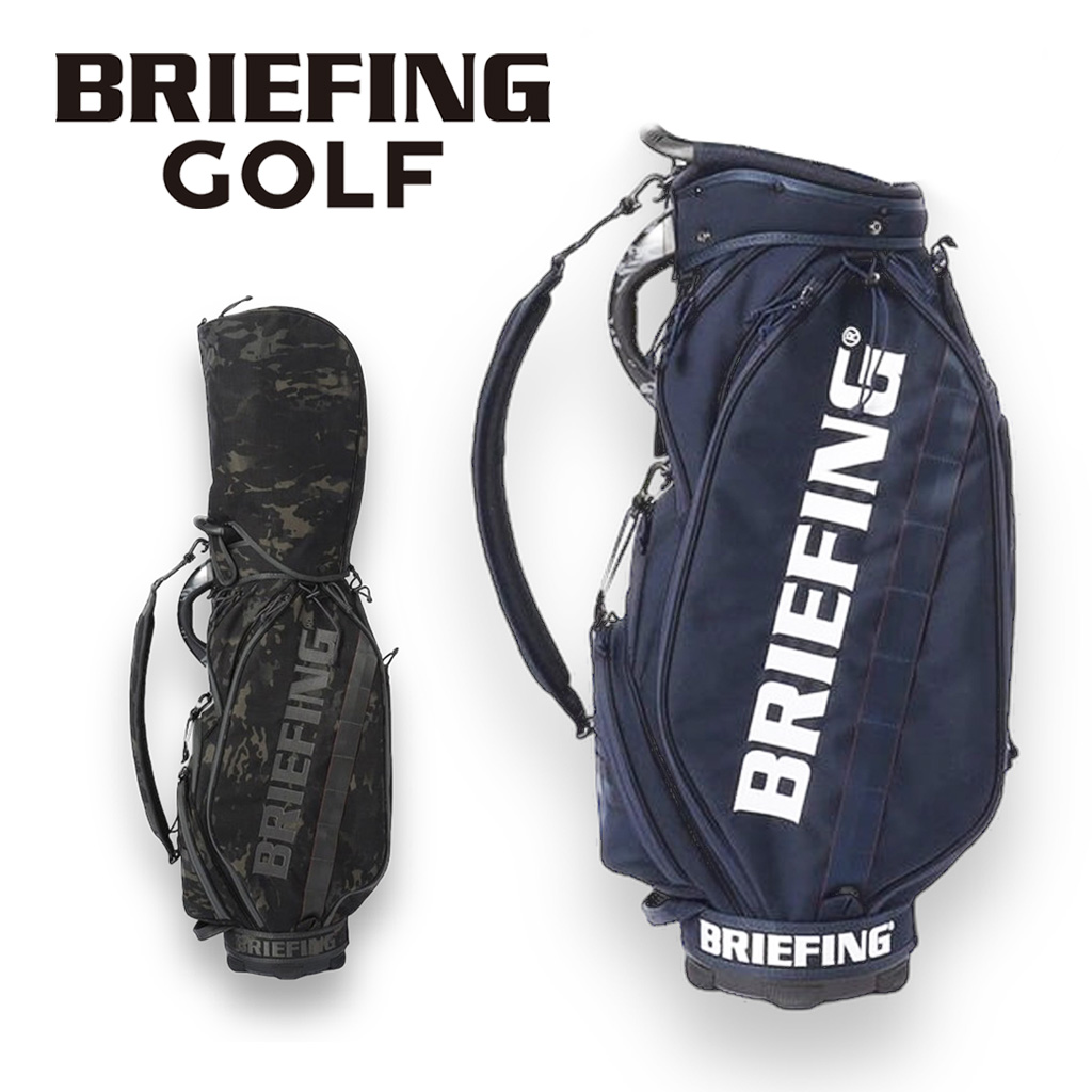 ブリーフィング ゴルフ キャディバッグ CR-5 #03 1000D メンズ 冬 BRG231D10 BRIEFING GOLF STANDARD  ゴルフバッグ キャディーバッグ 自立式 9.5型 4分割