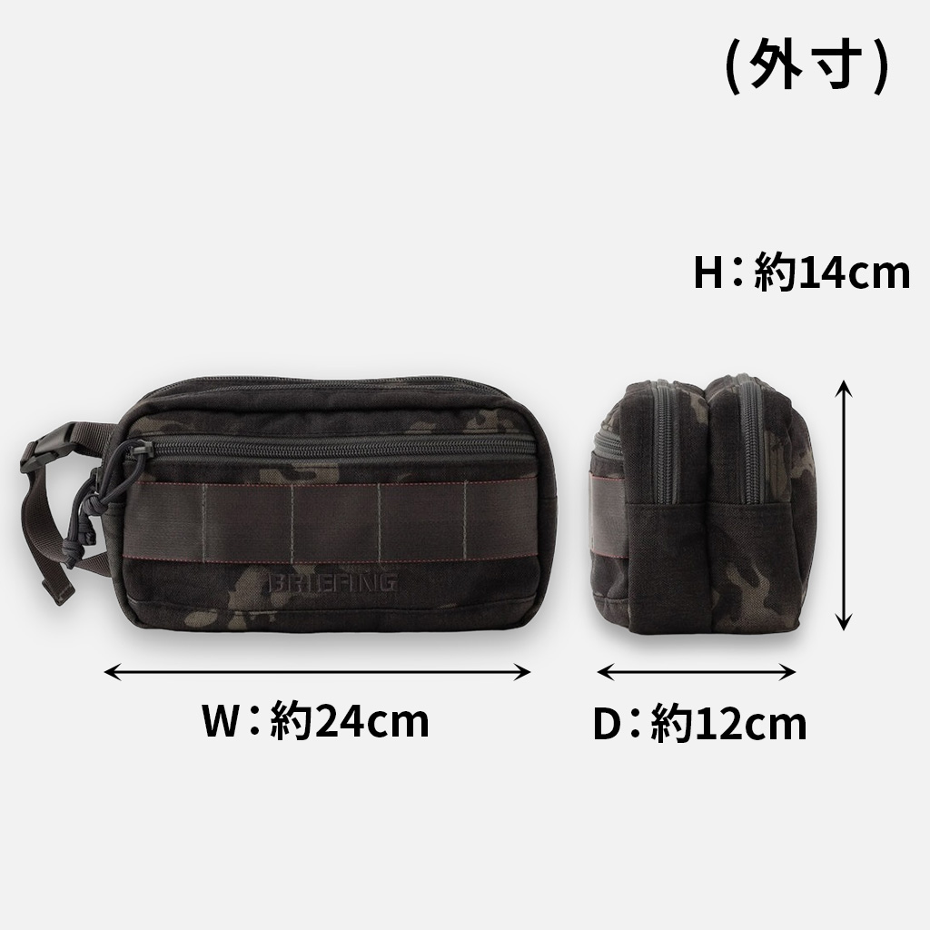 BRIEFING GOLF ブリーフィング ゴルフ ダブルジップポーチ