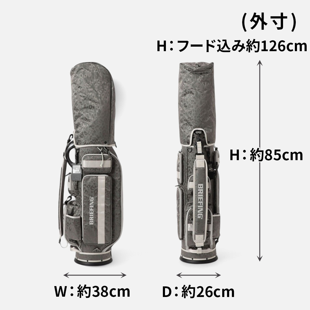 BRIEFING GOLF CR-3 #02 ブラック BRIEFING GOLF ブリーフィング ゴルフ キャディバッグ CR-6 #03