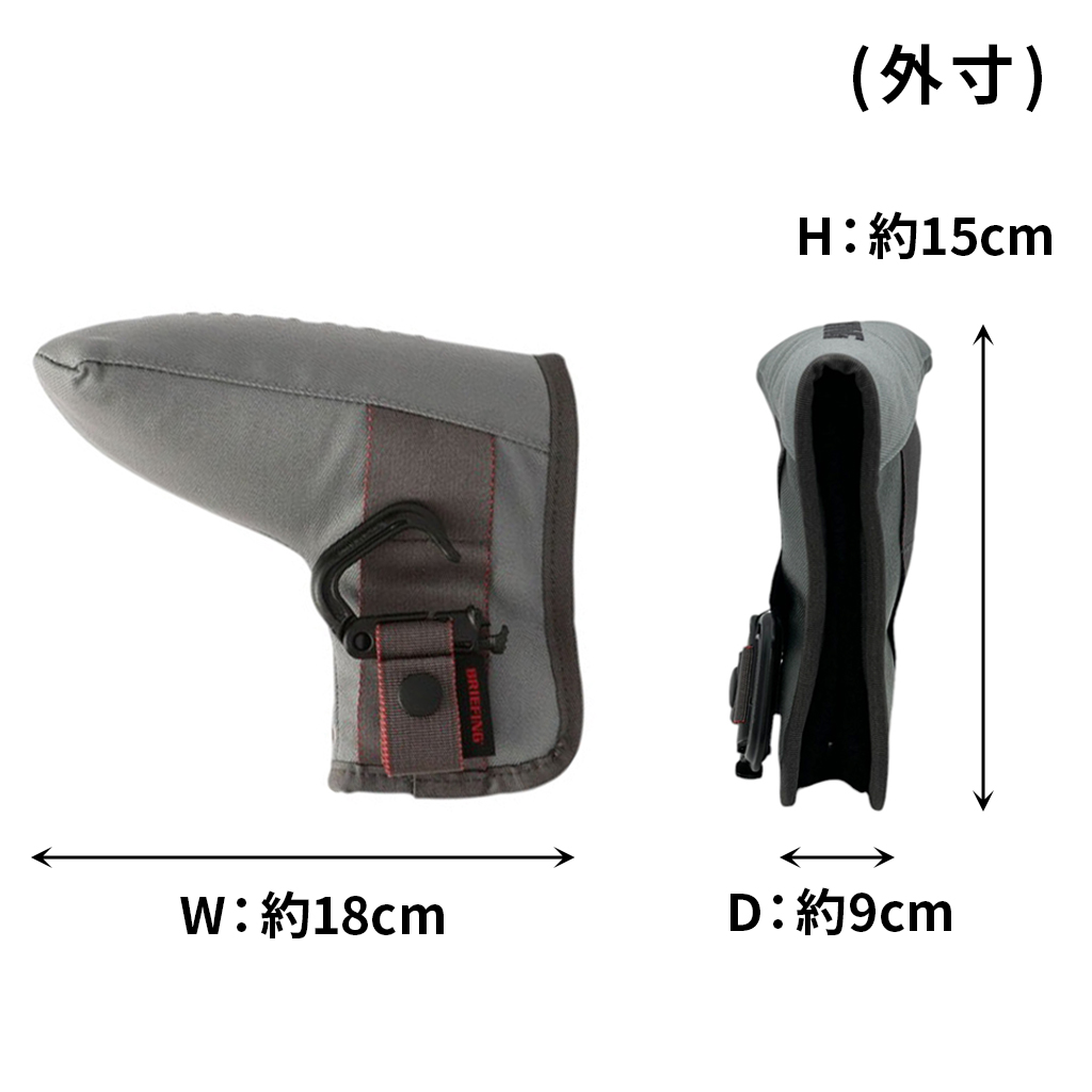 BRIEFING ゴルフバッグ ＆ヘッドカバー５点セット BRIEFING GOLF ブリーフィング ヘッドカバー5点セット（DR.FW×3