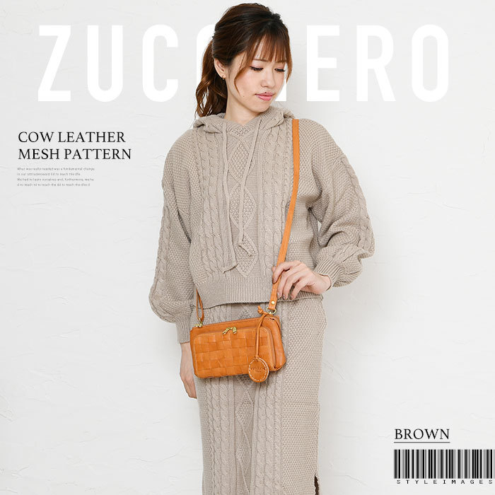 新品【zucchero filato】カウレザーメッシュ2wayハンドバッグ ズッケロフィラート カウレザーメッシュ 2wayハンドバッグ | ズッケロ