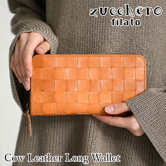 Zucchero filato 長財布 ラウンドジップ zucchero filato 長財布 メッシュ ラウンドファスナー開閉