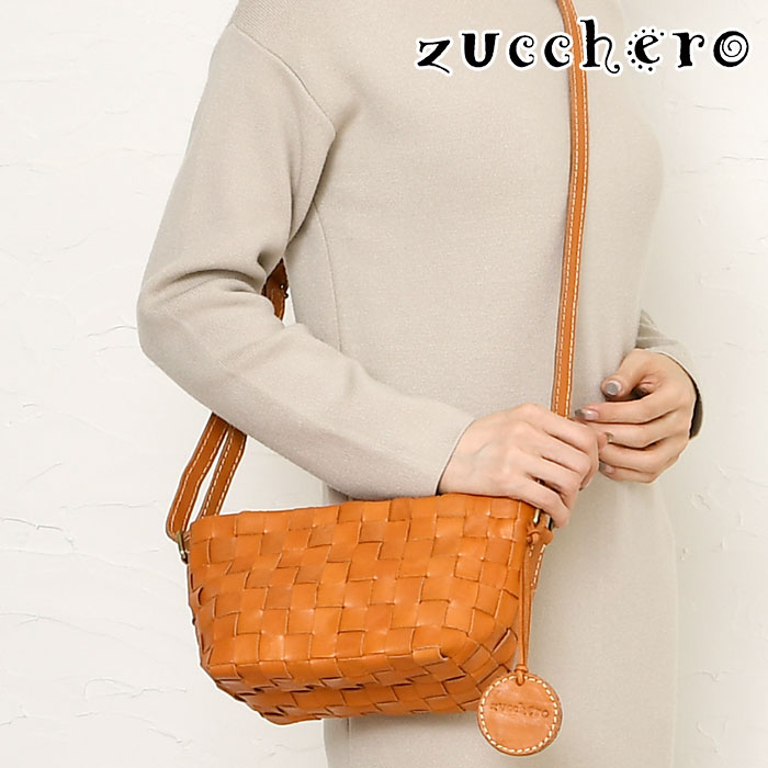 zucchero filato ショルダーバッグ ハンドバッグ 2way 編み込み