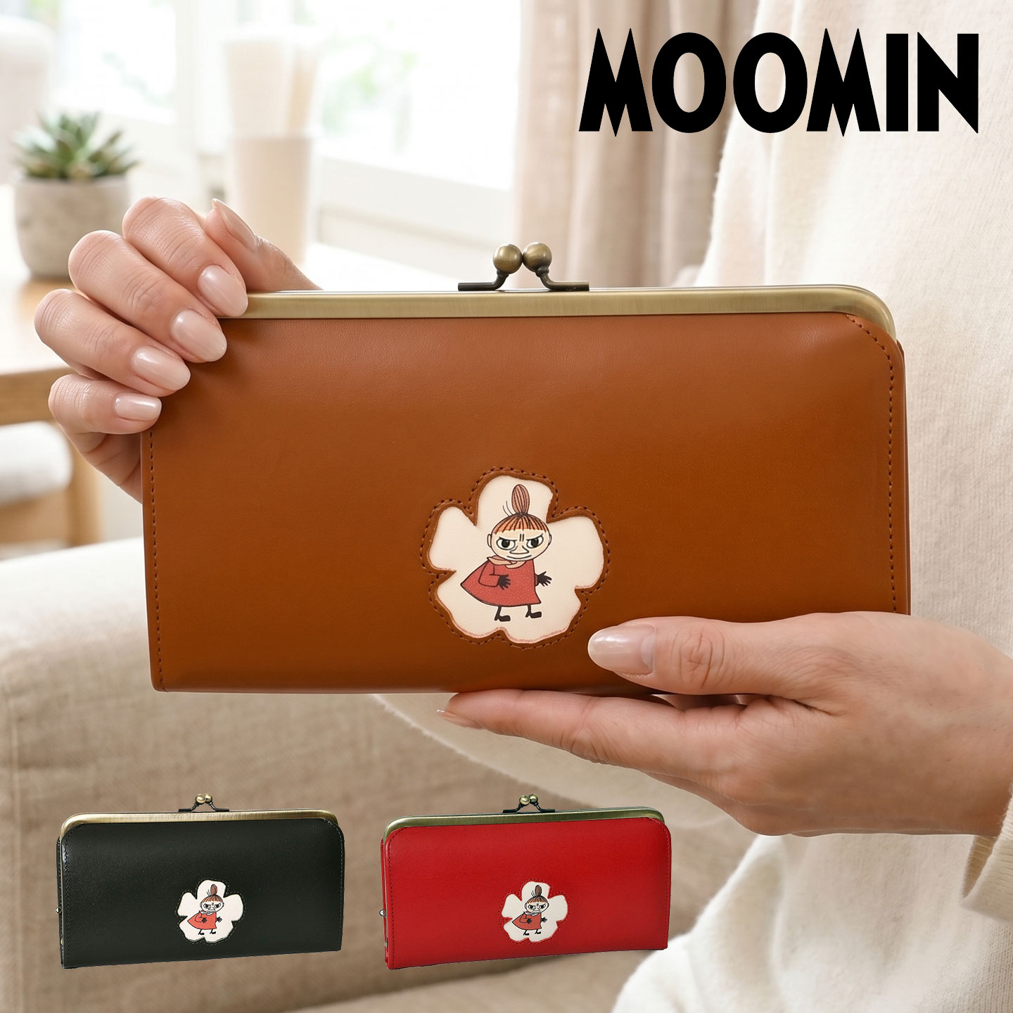 MOOMIN（ムーミン） レディース 長財布 がま口 Little My リトルミイ