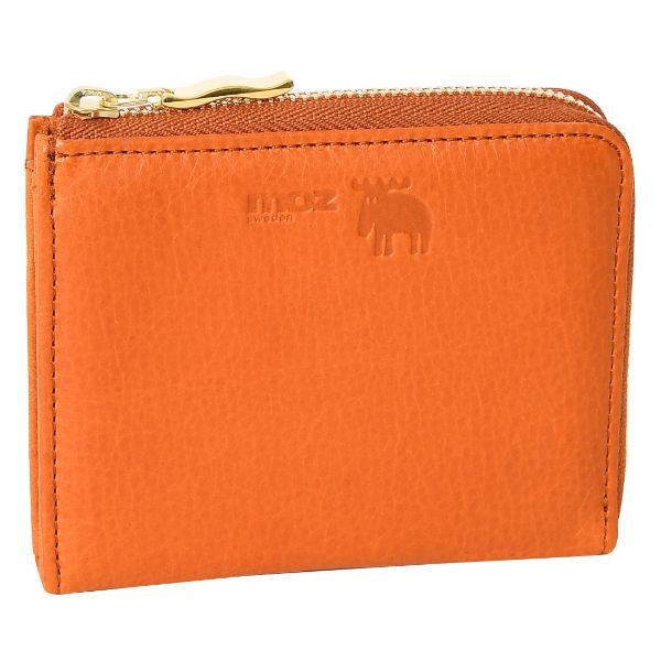 レディース L字ファスナー財布 短財布 手のひらサイズ エルク ヘラジカ moz モズ 86071