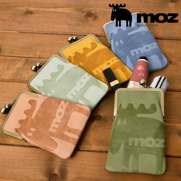 moz（モズ） レディース がま口 マルチケース 小物入れ ポーチ エルク