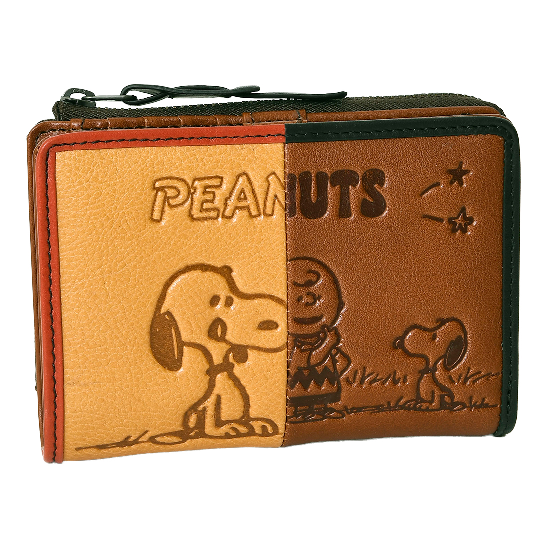 PEANUTS レディース 短財布 二つ折り スナップボタン開閉 キャラクター