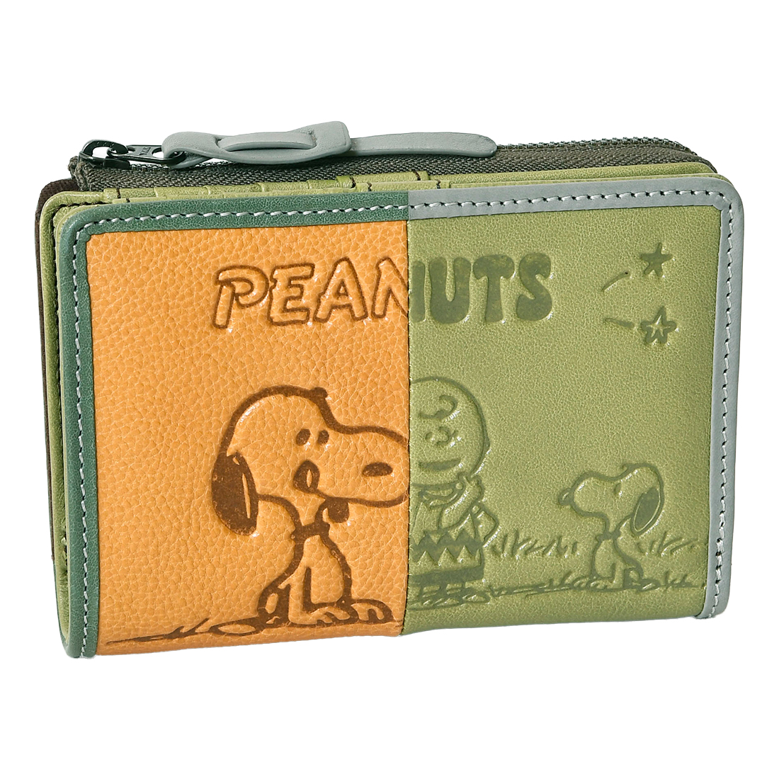PEANUTS レディース 短財布 二つ折り スナップボタン開閉 キャラクター