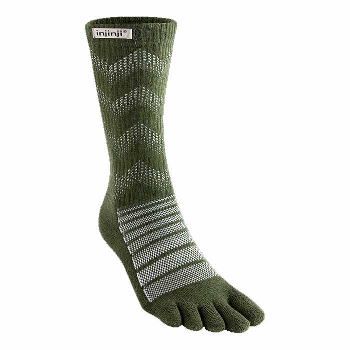 injinji インジンジ 223670 アウトドア ミッドウエイト クルー ウール