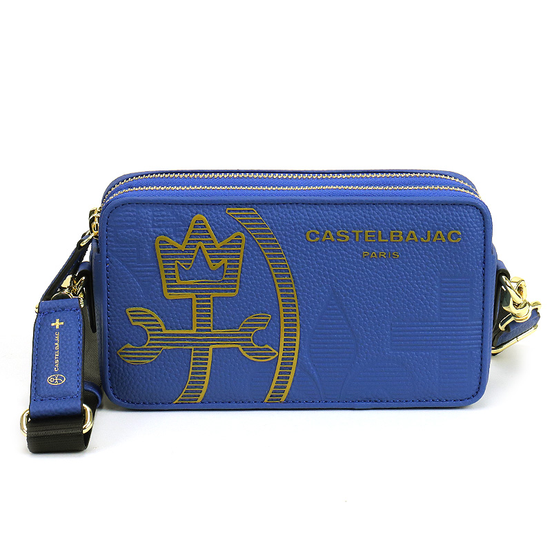 okok　新品未使用　CASTELBAJAC 　ブルー 　ショルダーバッグ CASTELBAJAC（カステルバジャック） CANNELE カヌレ ミニショルダー