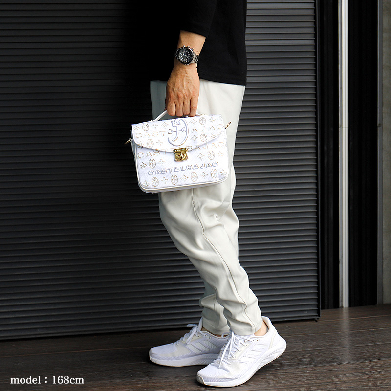 カステルバジャック かぶせショルダーバッグ CASTELBAJAC シテ ミニショルダーバッグ 2WAY A5 横型 ラメ ブランド 089152 メンズ レディース 刺繍 正規品の画像