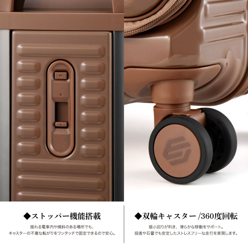 EDGELINK エッジリンク CRUZBOX スーツケース 101L 7泊8日 8泊9日 双輪 旅行 海外 国内 TSロック 出張 メンズ レディース トラベル ブランド 09144の画像