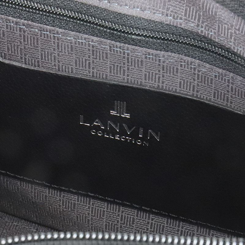 LANVIN COLLECTION ランバンコレクション マキシム クラッチバッグ セカンドバッグ 280222 A5 軽量 牛革 本革 レザー ビジネス 冠婚葬祭 メンズ 日本製の画像